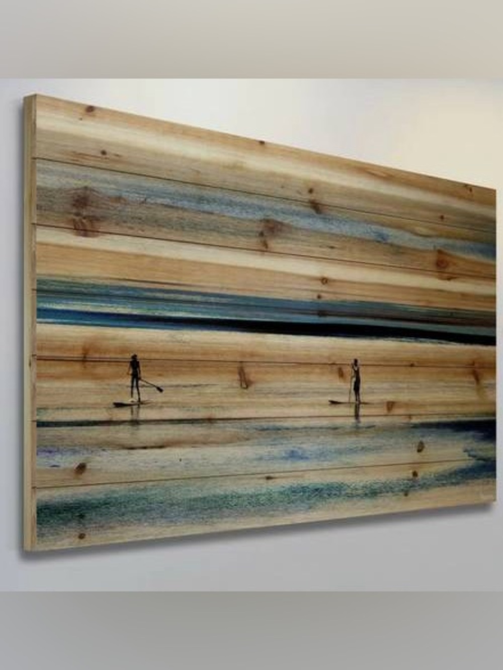 ‘Surf’s Up’ Plank Wood Art, by Parvez Taj ($350 retail!)
